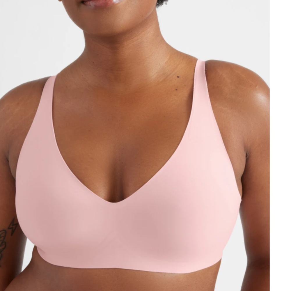 Revolution V-Neck Bra Sz L in Rose Water